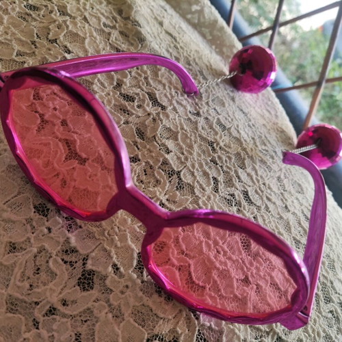 Disco ball glasses like new