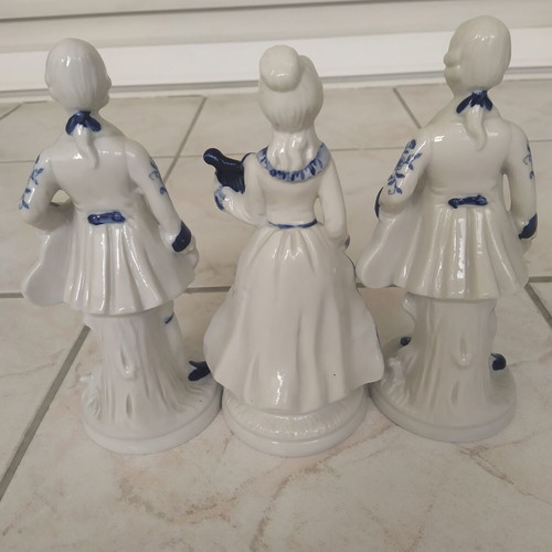 Vintage musical trio figurines 21 cm tall, like new