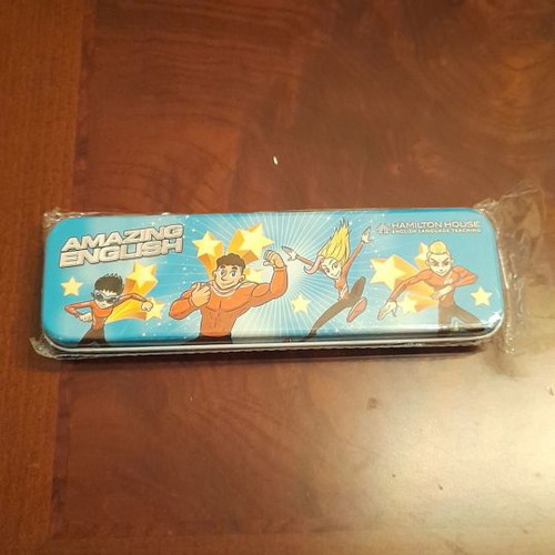 Metal pencil case for English new