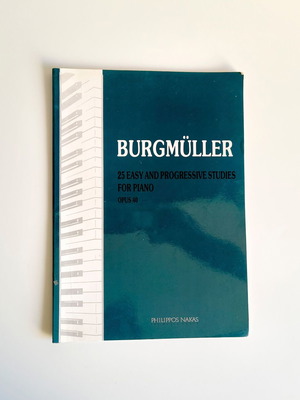 Burgmüller 25 εύκολες και προοδευτικές σπουδές για πιάνο παρτιτούρα