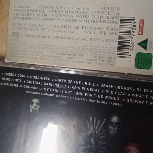 Slipknot We Are Not Your Kind and All Hope Is Gone deluxe edition CD/DVD used