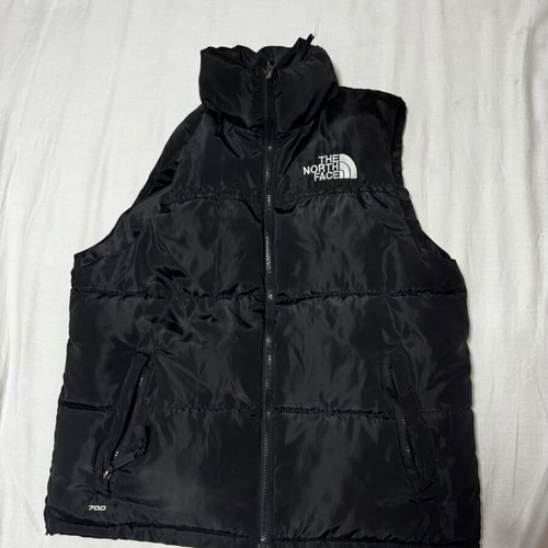 The North Face puffer vest, black, size M