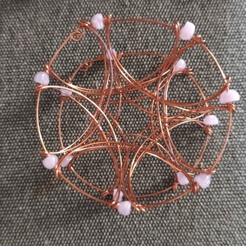 3D Wire Mandala bracelet made to order