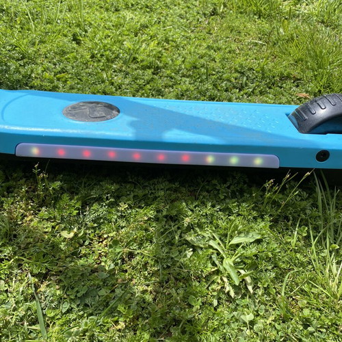 Electric children's scooter used with charger