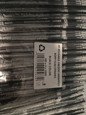 Freddo straws new, pack of 1000 pieces
