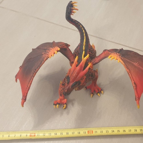 Eldrador Lava Dragon figure Schleich 30cm like new