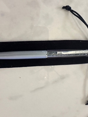 Swarovski Κρυσταλλικό στυλό, ανοιχτό γκρι σιέλ , επιχρωμιωμένο