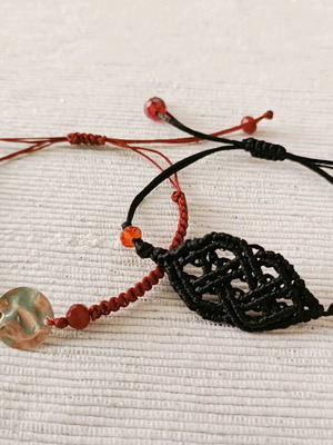 Macrame bracelets set of 2 new, handmade