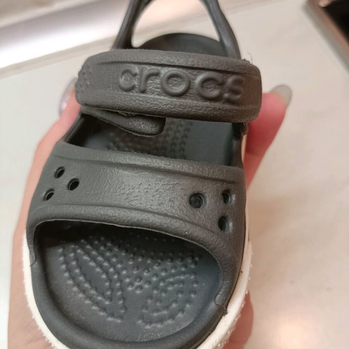 Baby Crocs C4 like new, black
