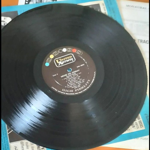 Manos Hadjidakis Never On Sunday LP vinyl used, soundtrack 1960