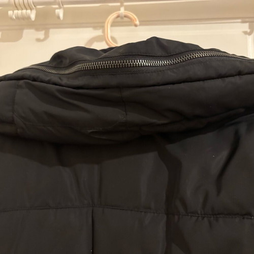 Sarah Lawrence Long Women's Puffer Jacket like new, black, size M