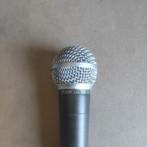 DTECH U.S.A DM-58 dynamic microphone used