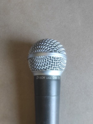 DTECH U.S.A DM-58 dynamic microphone used