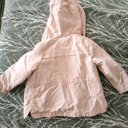 Zara double jacket for girls 2-3 years like new, pink multicolor