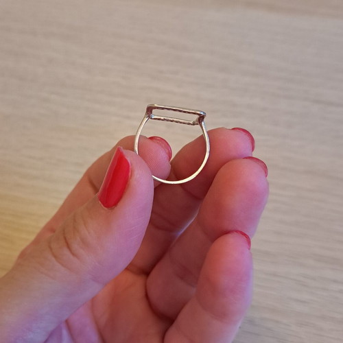 Silver 925 ring size 54 like new