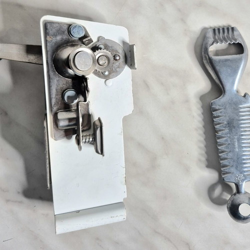 Vintage kitchen tool set used, includes Westmark Decorex-Spezial and can opener