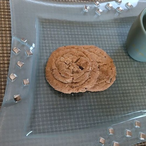 Glass tray like new with metal details