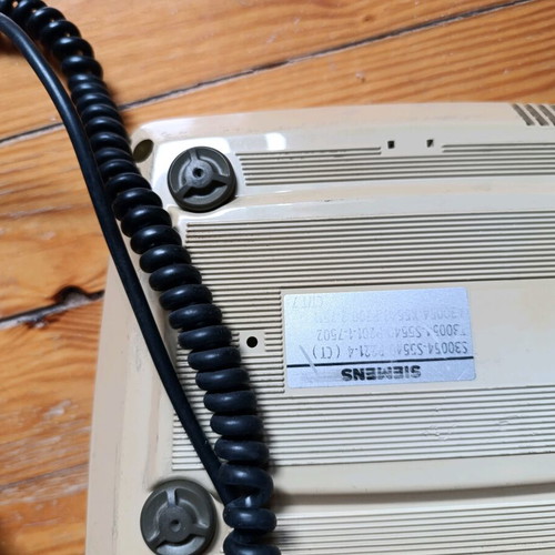 Siemens telephone used, vintage beige wired landline