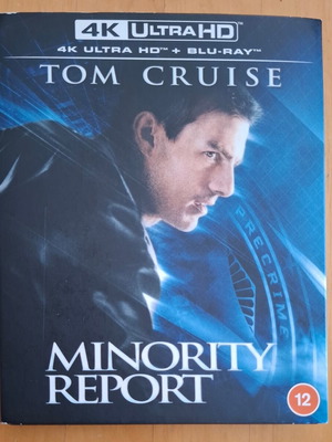 Minority Report 4K Ultra HD Blu-ray new with Greek subtitles