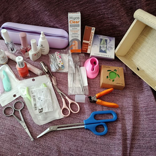 Nail care and beauty set like new with manicure and pedicure accessories