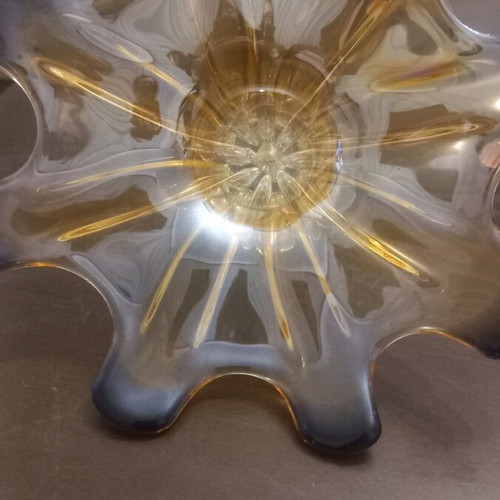 Decorative vase new with gold and brown shades