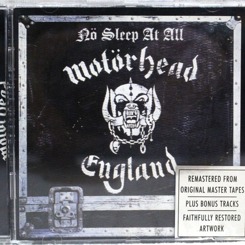 Motörhead Nö Sleep At All CD album reissue remastered like new