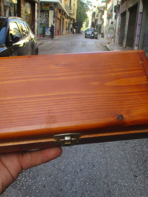 Juan Rossi 1960s handmade vintage wooden jewelry box