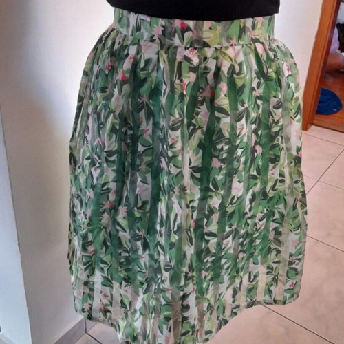 Satin midi skirt