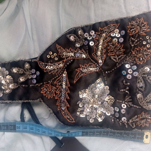 Esti bag embroidered with sequins, new, handheld