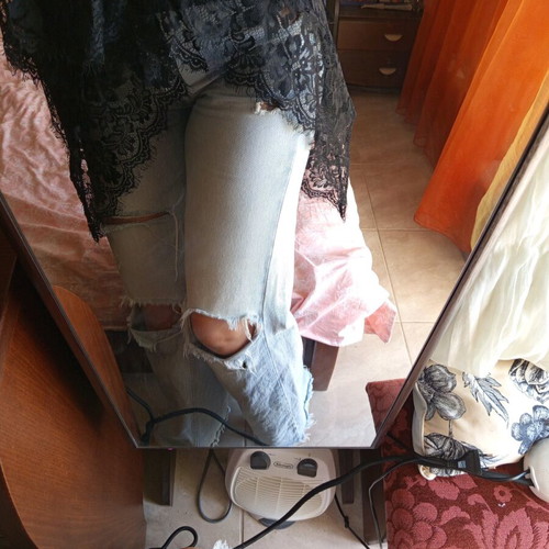 long jacket with lace