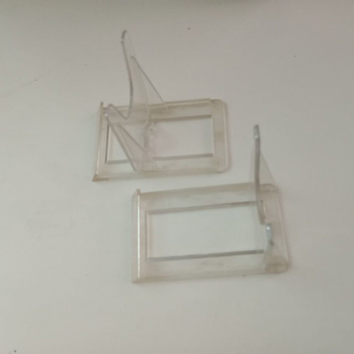 Plexiglass display stands used, pack of 100 pieces