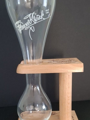 Pauwel Kwak Collectible Beer Glass with Wooden Stand like new