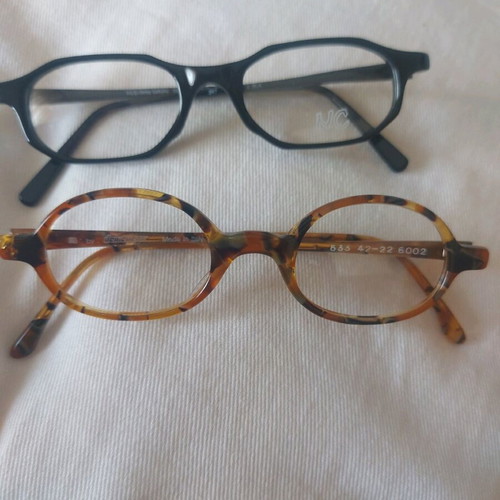 Vintage optical glasses like new, 2 Italian acetate frames