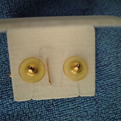 Zircon earrings with blue studs new