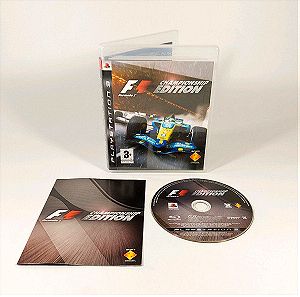 Formula One Championship Edition πλήρες PS3 Playstation