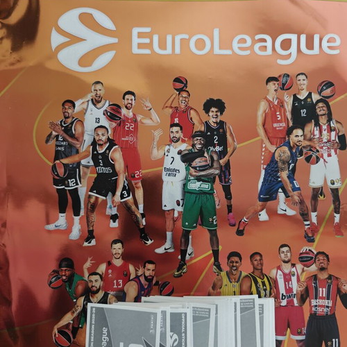 Panini Euroleague 2025-2026 sticker pack, 39 stickers