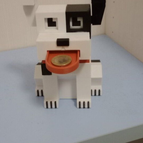 3D Printed Dog Coin Bank new