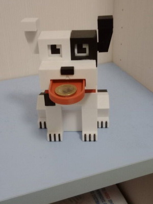3D Printed Dog Coin Bank new