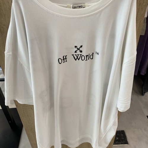 T shirt unisex new, ecru and white fashionable