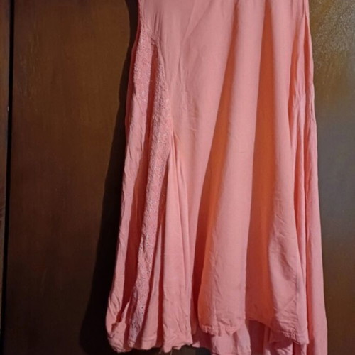 Blouson dress sleeveless used, pink