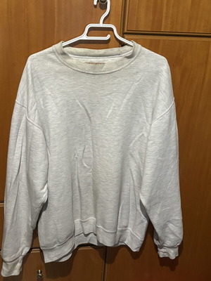 Unisex φούτερ oversized casual γκρι μελανζέ μεταχειρισμένο μέγεθος L