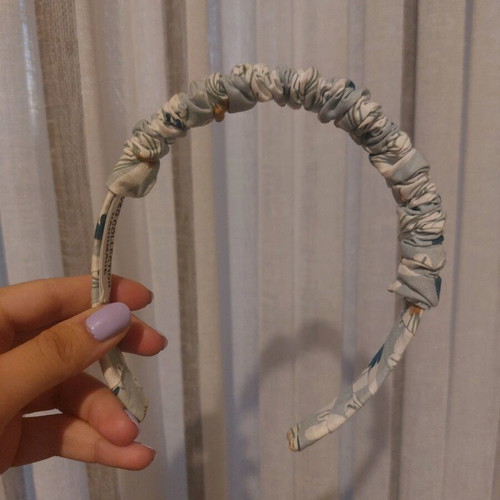 Handmade hairband turquoise, new