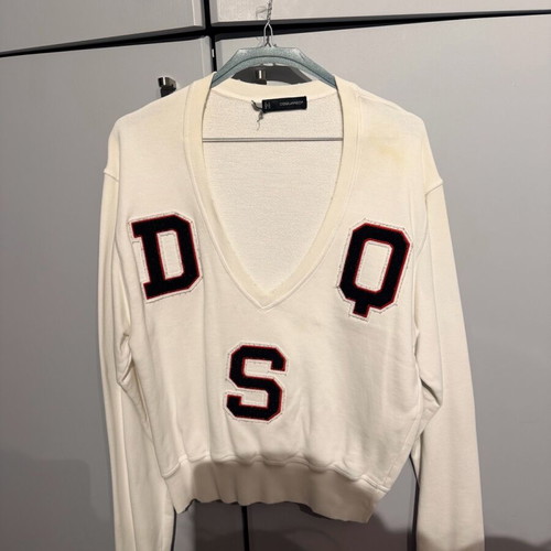 Dsquared2 sweatshirt size M used, white with stain