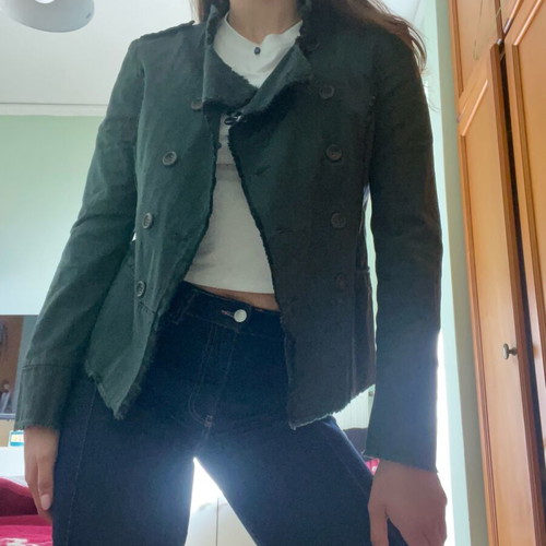 Manila Grace jacket olive like new, size M