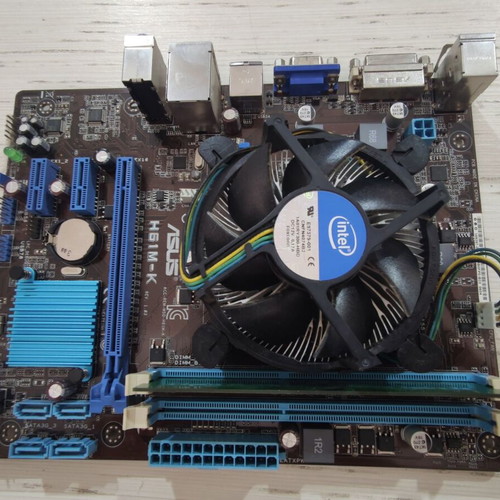 Asus Motherboard H61M-K like new with Intel Celeron G1620 and 2GB DDR3 Ram
