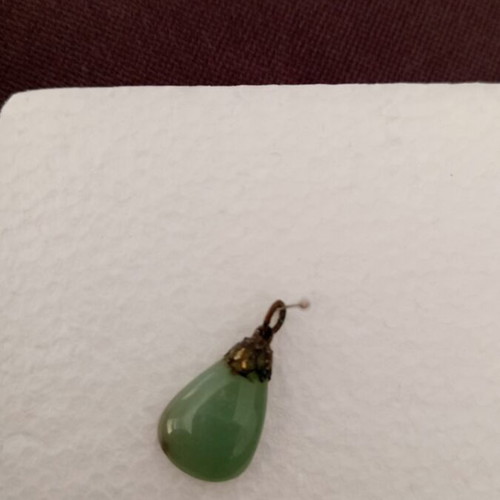 Necklace with aventurine energy crystal new, green