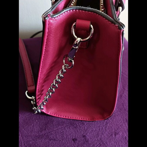 Guess handbag and crossbody bag with chain, pink