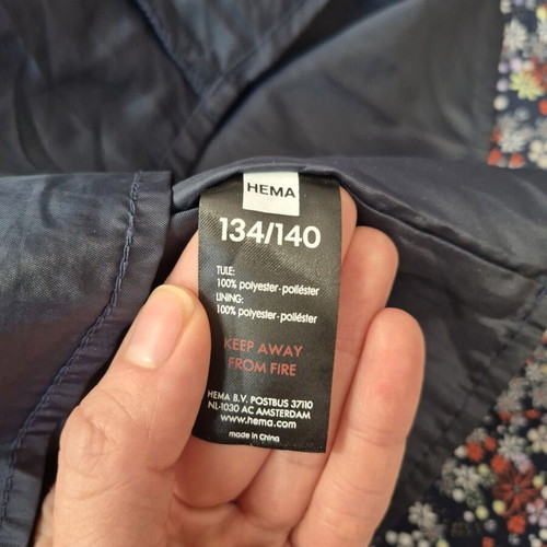 HEMA Girl's Dress 134/140 cm like new, floral print