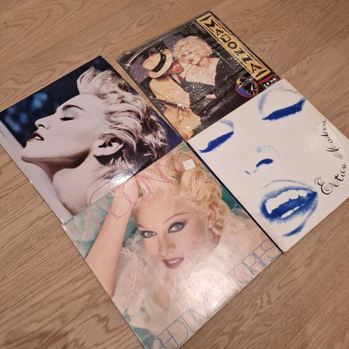 Madonna vinyl records used, set of 4, pop
