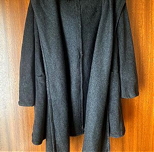 Μάλλινο παλτό Zara με κουκούλα αφόρετο